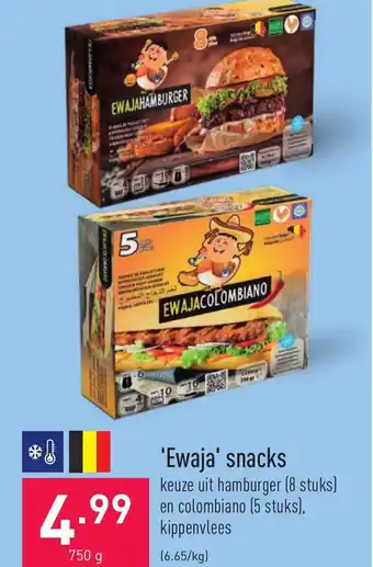 ALDI Ewaja snacks 750g aanbieding