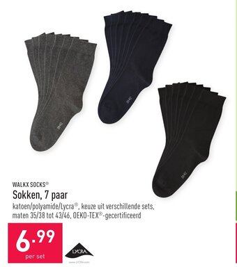 ALDI Sokken, 7 paar aanbieding