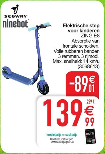 Cora Elektrische step voor kinderen aanbieding