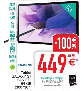 Cora Tablet aanbieding