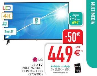 Cora LG Led TV aanbieding