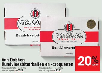 Sligro Van Dobben Rundvleesbitterballen en -croquetten aanbieding