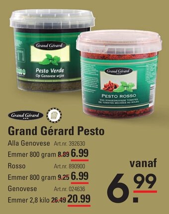 Sligro Grand Gerard Pesto aanbieding