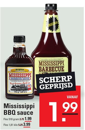 Sligro Mississippi BBQ sauce aanbieding