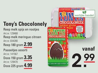 Sligro Tony's Chocolonely aanbieding
