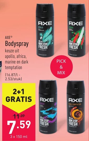 Axe Bodyspray 3*150ml