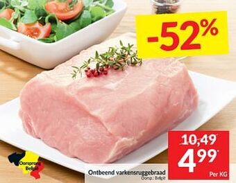 Intermarché Ontbeend varkensruggebraad aanbieding