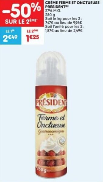 Creme Ferme Et Onctueuse President