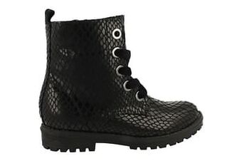 Berca Shoes Sprox Bottine Meisjes Vegan Maat 28/34 Trend Dierenprint - Zwart aanbieding