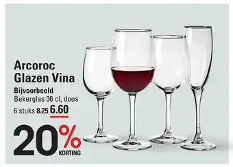 Sligro Arcoroc Glazen Vina aanbieding