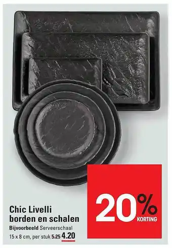 Sligro Chic Livelli Borden En Schalen aanbieding