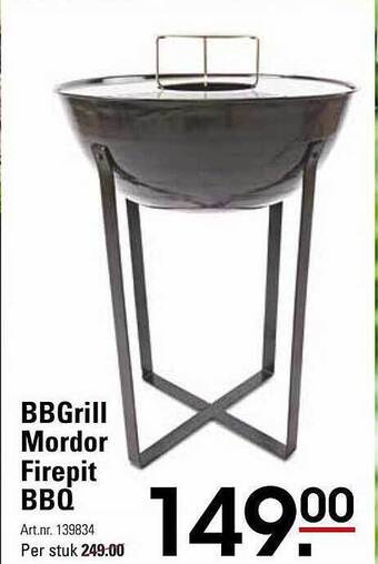 Sligro Bbgrill Mordor Firepit Bbq aanbieding