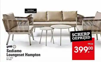 Sligro Sediamo Loungeset Hampton aanbieding