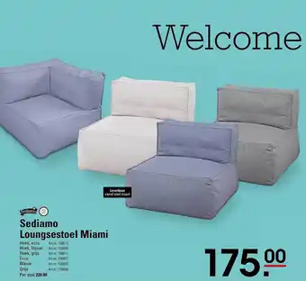 Sligro Sediamo Loungestoel Miami aanbieding