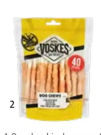 Voskes hondensnack, sticks met kip