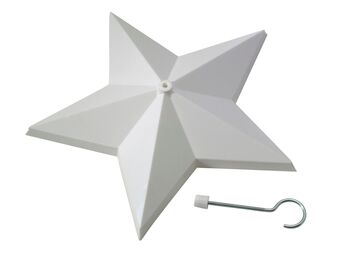 Hubo Rozet plafondkap 22mm pvc wit aanbieding