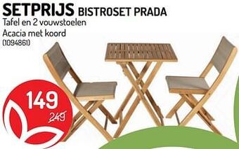 Bistroset prada