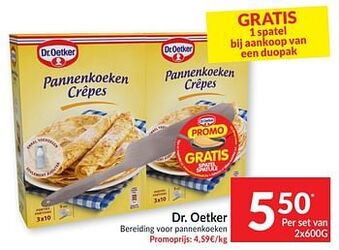 Intermarché Dr. oetker bereiding voor pannenkoeken aanbieding