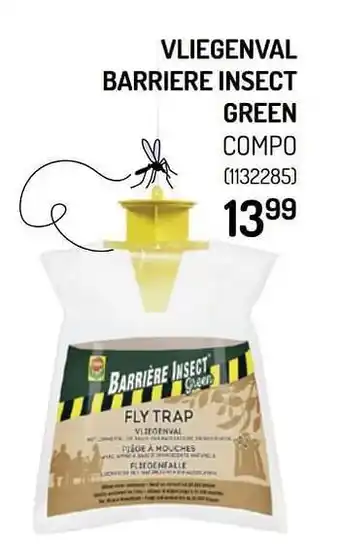 Vliegenval barriere insect green compo
