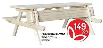 Picknicktafel vasa