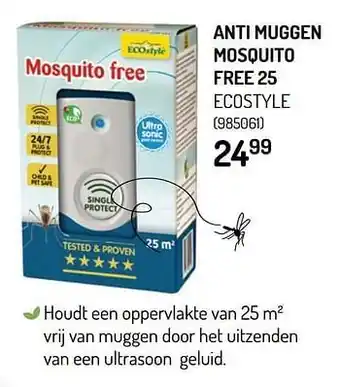 Anti muggen mosquito free 25 ecostyle