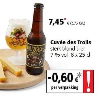 Colruyt Cuvée des trolls sterk blond bier aanbieding