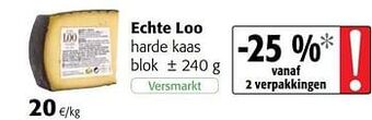 Colruyt Echte loo harde kaas aanbieding