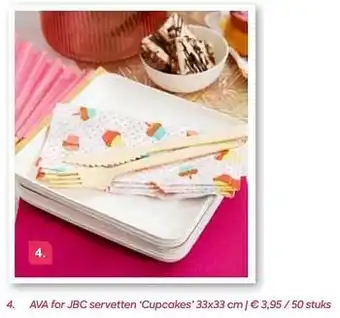 Ava for jbc servetten cupcakes