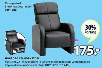 Jysk Hovborg standenstoel aanbieding