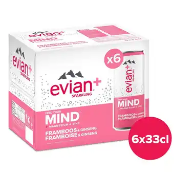 Delhaize Evian+ | Framboos Ginseng | Pet aanbieding