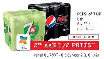Spar Colruyt Pepsi of 7 up aanbieding