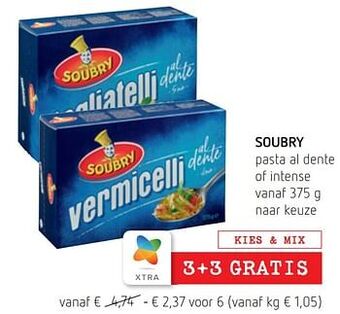 Soubry pasta al dente of intense