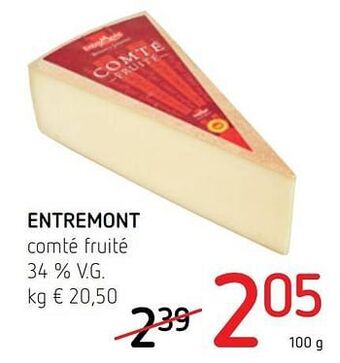 Spar Colruyt Entremont comté fruité aanbieding