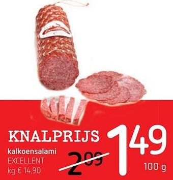 Spar Colruyt Kalkoensalami excellent aanbieding