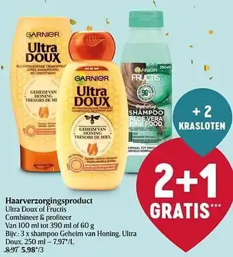 Delhaize Shampoo geheim van honing ultra doux aanbieding