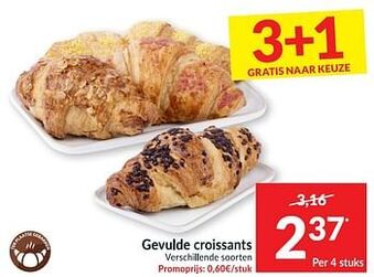 Intermarché Gevulde croissants aanbieding