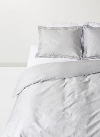 HEMA HEMA Dekbedovertrek - Hotel Katoen Percal Lichtgrijs (lichtgrijs) aanbieding