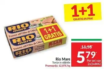 Intermarché Rio mare tinijn in olijfolie aanbieding