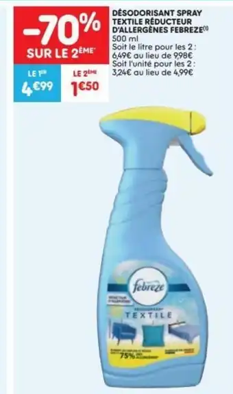 Desodorisant Spray Textile Reducteur D'Allergenes Febreze