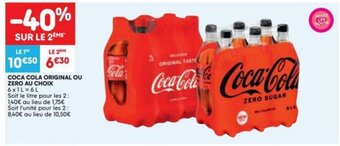 Coca Cola Original Ou Zero Au Choix