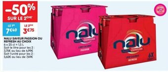 Leader Price Nalu Saveur Passion Ou Refresh Au Choix aanbieding
