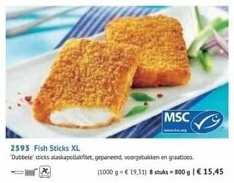Bofrost Fish sticks xl aanbieding