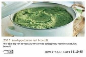 Bofrost Aardappelpuree met broccoli aanbieding
