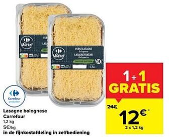 Carrefour Lasagne bolognese carrefour aanbieding