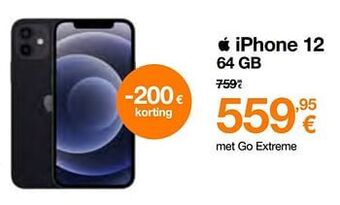 Orange Apple iphone 12 64 gb aanbieding