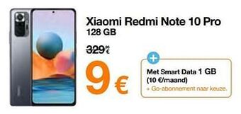 Orange Xiaomi redmi note 10 pro 128 gb aanbieding