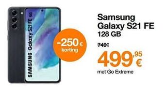 Orange Samsung galaxy s21 fe 128 gb aanbieding