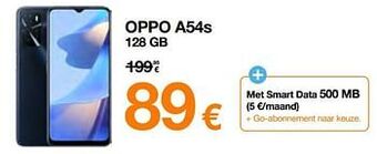 Orange Oppo a54s 128 gb aanbieding