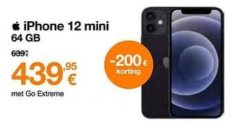 Orange Apple iphone 12 mini 64 gb aanbieding