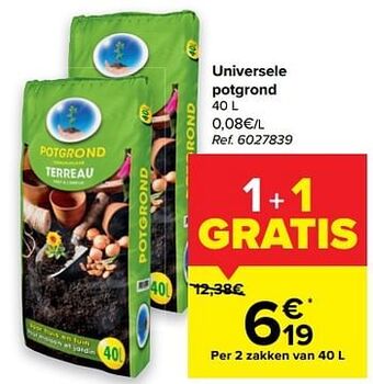 Carrefour Universele potgrond aanbieding
